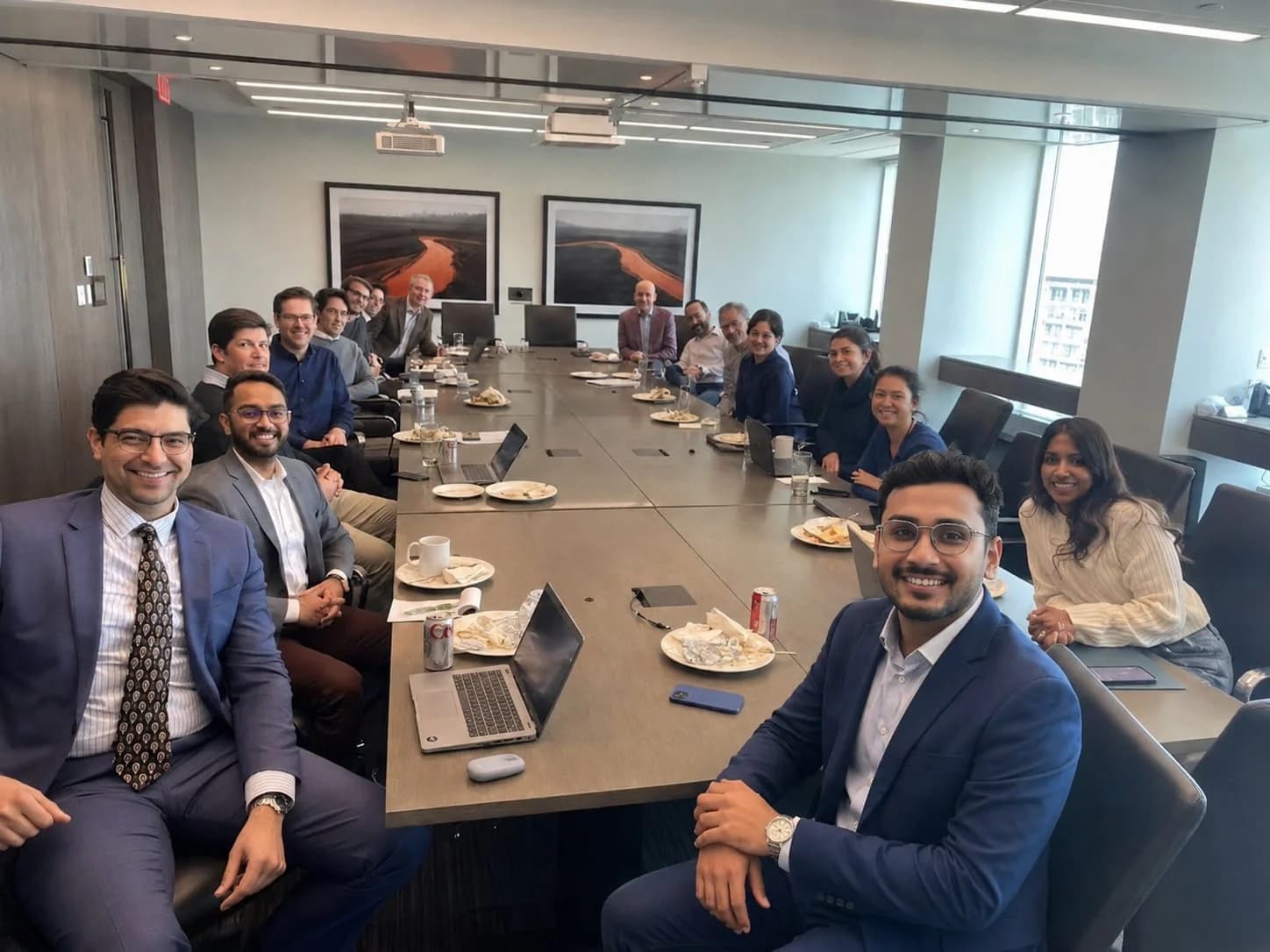 In a strategy session with a client's leadership team